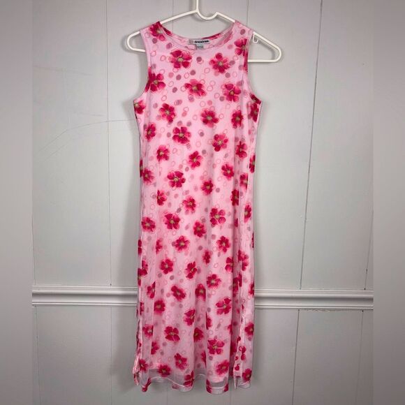 Christie Brooks Vintage Pink Whimsical Floral Size 14 Large Fairy Barbie - Picture 1 of 8